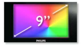 New* Philips 9 Dual LCD Screen Portable Widescreen DVD Player Monitor 