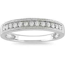   White Gold 1/4ct TDW Diamond Wedding Ring (H I, I2 I3)  