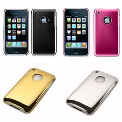 iPhone 3G/ 3GS Metallic Finish Case with Mirror Screen Protector 