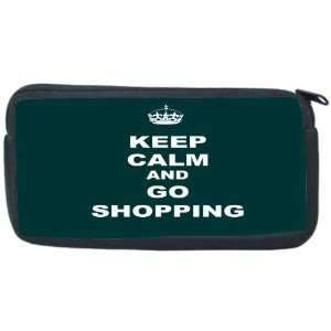  Keep Calm and Go Shopping   Green Color Neoprene Pencil 