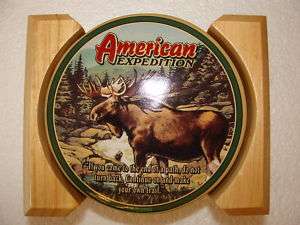 AMERICAN EXPEDITION WILDLIFE COASTER Gift SET Moose 659356012238 