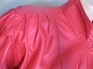description fabulous lipstick red leather jacket super oversize super 