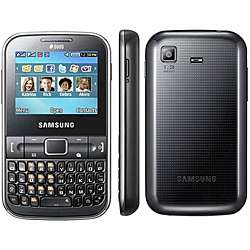 Samsung Ch@t 220 Black Unlocked Cell Phone.  