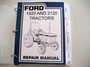 Ford 1920 and 2120 Tractor Service (Repair) Manual Book  