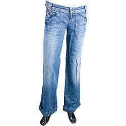 Diesel Wiggy Light Blue Womens Wide leg Jeans  