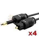   Digital Optical Audio CABLE Gold_Plated TOSLink to Mini for Mac DV M/M
