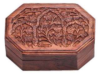 Octagonal Wood Tarot or Stash Box  