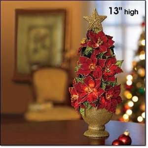  Avon 13 Poinsettia Tree with Lights