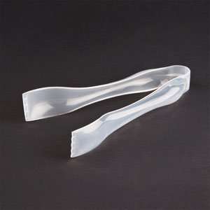   Clear Sabert 6 1/4 Disposable Plastic Tongs 72 / CS