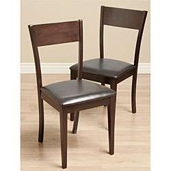 IDA Bi cast Leather Dining Room Chairs (Set of 2)  