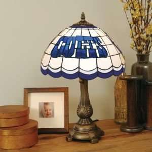  INDIANAPOLIS COLTS LOGOED 20 IN TIFFANY STYLE TABLE LAMP 