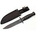 Defender 10.5 inch Black Stainless Steel Heavy Duty Hunting Knife with 