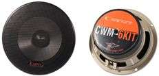 Cadence CWM6KIT 6.5 200 Watt Component Car Speakers, Aluminum Cones 