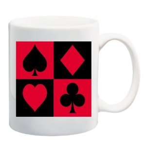   SUITS Mug Coffee Cup 11 oz ~ Club Spade Heart Diamond 
