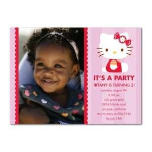  Birthday Party Invitations   Hello Kitty Candy Bow By 