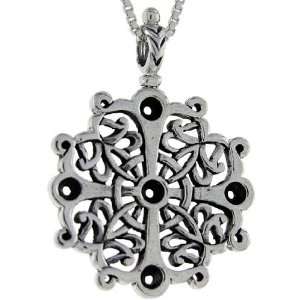  925 Sterling Silver Cross Pendant (w/ 18 Silver Chain), 1 