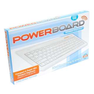 NEW Datel Wireless Keyboard Powerboard for Wii PC & MAC 30ft range 