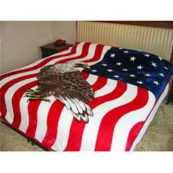 Patriotic American Eagle Flag Design Blanket  