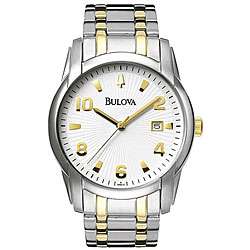 Bulova Mens Two tone Stainless Steel Watch  