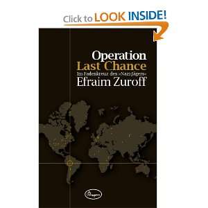  Operation Last Chance (9783941688162) Efraim Zuroff 