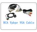 5mm Mini AV Male to 3RCA Female Video Audio M/F Cable  