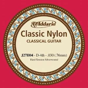   Classical Guitar Single String, Hard Tension, Fourth String Musical