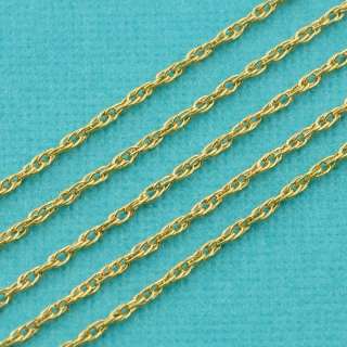 14K Gold Filled Bulk Rope Chain 1.5MM Width By The Foot  