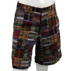 Berle Vintage Mens Patch Madras Shorts  