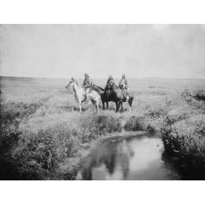  Curtis 1900 Photograph of The Three Chiefs   Piegan 