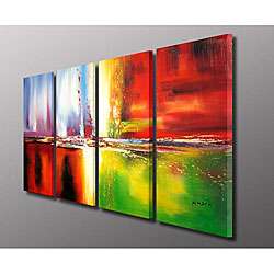 Abstract Hand painted Oil on Canvas Art Set  