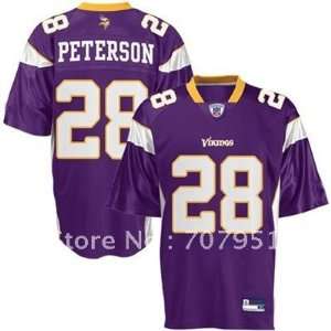  whole minnesota vikings # 28 peterson purple jerseys size48 56 