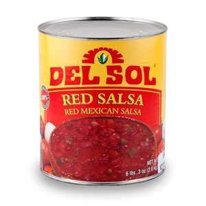 Del Sol Red Mexican Salsa   #10 Can  Grocery & Gourmet 