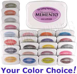 MEMENTO Dye INKPAD stamp pad fade/water resistant permanent ink 
