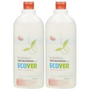 Ecover Dishwashing Liquid, Grapefruit & Green Tea, 32 oz 2 pack 