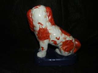 PR. REPRODUCTION STAFFORDSHIRE SPANIELS DOGS POTTERY  