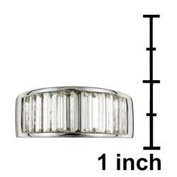 18K White Gold 2 7/8ct TDW Diamond Baguette Ring (H, I)   