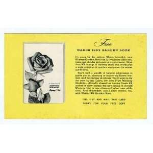  1952 Montgomery Ward Garden Book Postcard 