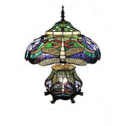 Tiffany style Double light Dragonfly Table Lamp  