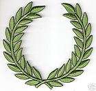 Olive Laurel Wreath Embroidery Patch Applique SCA