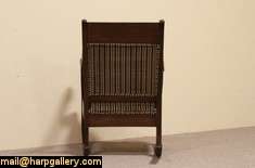 Purchased new in 1907, this solid oak rocking chair is in beautiful 