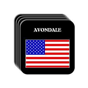  US Flag   Avondale, Arizona (AZ) Set of 4 Mini Mousepad 