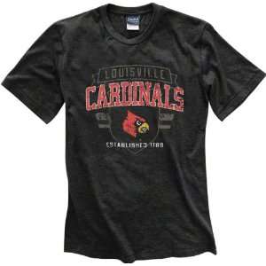    Louisville Cardinals Black Router Heathered Tee