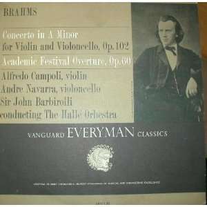  Vanguard Everyman Classic Brahms Concerto in a Minor 
