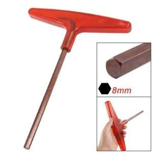  S2 Clear Red Copper Tone Plastic T Handle Metal Hex Key 