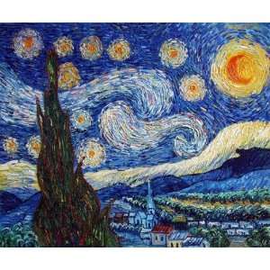    Starry Night Vincent van Gogh Hand Painted Art