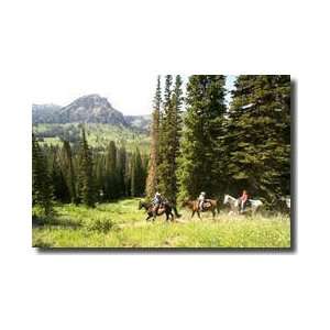  Horseback Riders Logan Utah Giclee Print