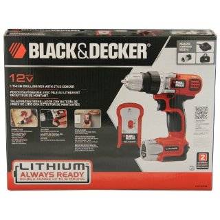Black & Decker 12 Volt Lithium Drill/Driver with Stud Sensor
