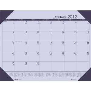 EcoTone Orchid Desk Pad Calendar, 22 x 17 Inch, 12 Months January 2012 
