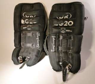   Autographed Game Used Youth Goalie Pads HOCKEY Toronto LEAFS BARONS