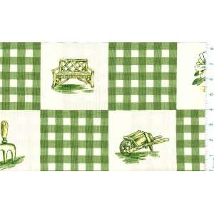  Gingham Garden Fabric By The Yard Arts, Crafts & Sewing